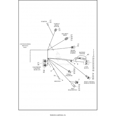 WIRING HARNESS, MAIN, NON-ABS (3 OF 4)