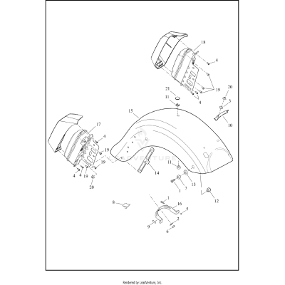 FENDER, REAR, FLHX/FLTRX