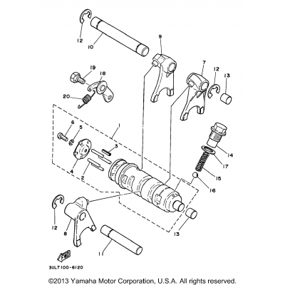 Shift Cam Shift Fork