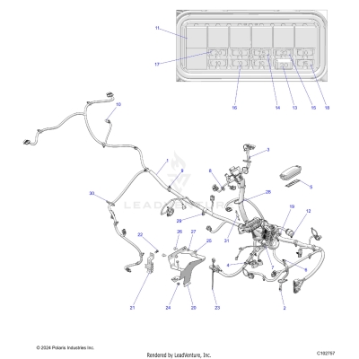 ELECTRICAL, MAIN WIRE HARNESS - A25SEZ57BG (C102757)