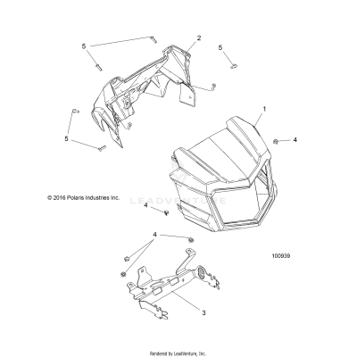 BODY, HEADLIGHT POD - A19SXE95FR (100939)