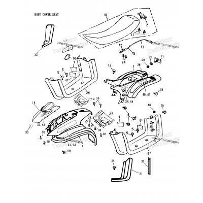 Body Cover, Seat 170-15