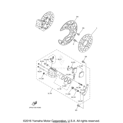 FRONT BRAKE CALIPER