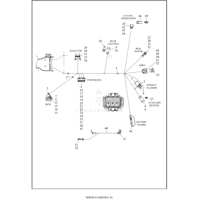 WIRING HARNESS, MAIN, ABS - FLHTP (8 OF 9)