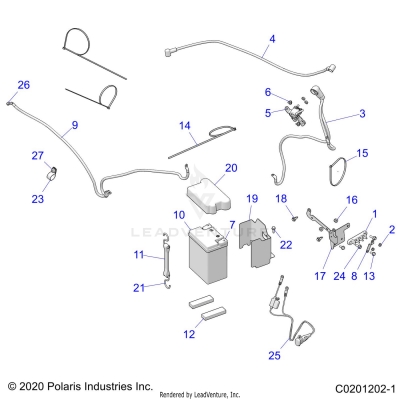 ELECTRICAL, BATTERY - A23SWE57F1/S57C1/C2/E1/E2 (C0201202-1)