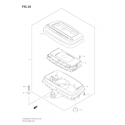 SPEEDOMETER (LT-A500X E33)