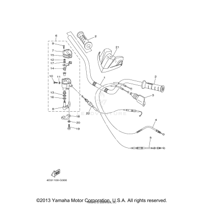 STEERING HANDLE CABLE