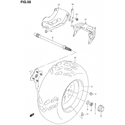 LEFT REAR WHEEL (MODEL Y)