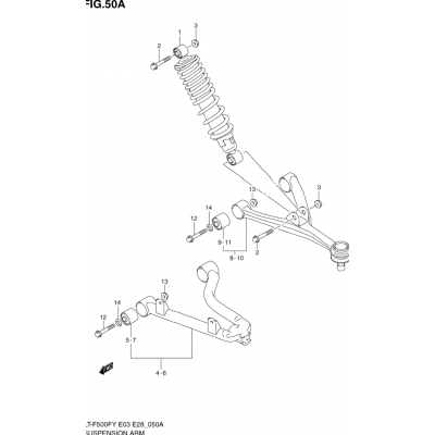 SUSPENSION ARM (MODEL Y/K1/K2)