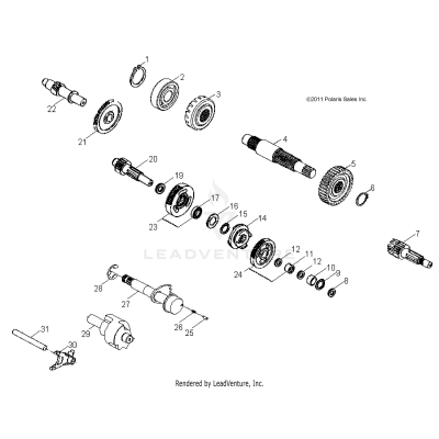 DRIVE TRAIN, TRANSMISSION - A25YPA20A4 (49ATVTRANSMISSION12PHX)
