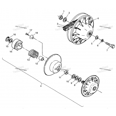 Driven Clutch Sport 400L