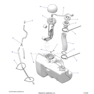 BODY, FUEL TANK - A20SGE95AK (C102498)