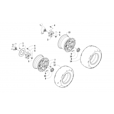 WHEEL AND TIRE ASSEMBLY