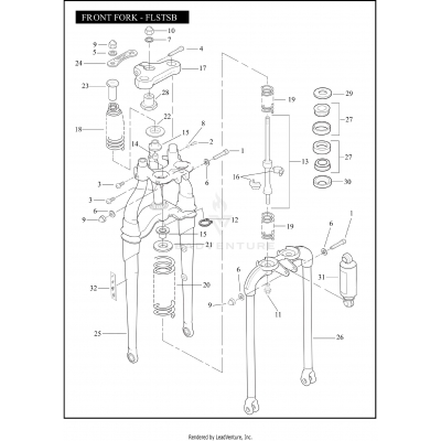 FRONT FORK - FLSTSB