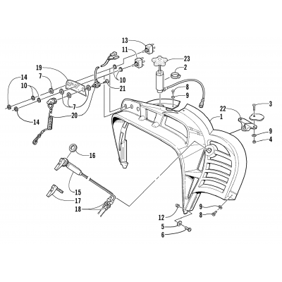 CONSOLE AND SWITCH ASSEMBLY (Cross Country)