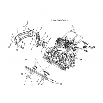 Engine Mounting Rh & Front /Dsa/Dsb/Dsc
