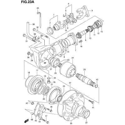 FINAL BEVEL GEAR (FRONT)(MODEL K1)