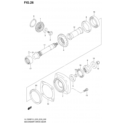 SECONDARY DRIVE GEAR