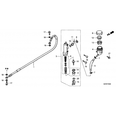 REAR BRAKE MASTER CYLINDER