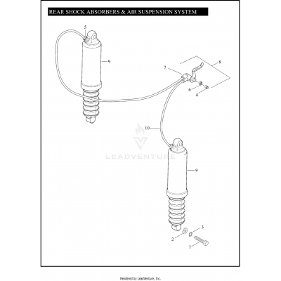 REAR SHOCK ABSORBERS & AIR SUSPENSION SYSTEM