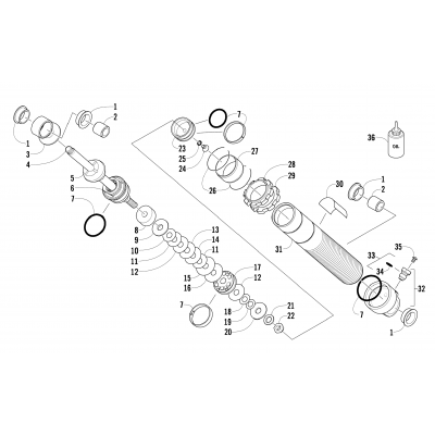 FRONT SUSPENSION SHOCK ABSORBER