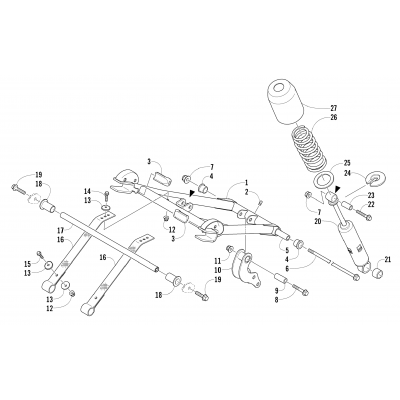 REAR SUSPENSION FRONT ARM ASSEMBLY