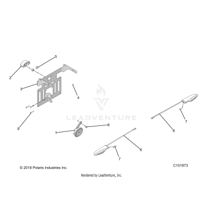 ELECTRICAL, HORN and LICENSE PLATE LIGHT - A19SHS57RS [C101873]