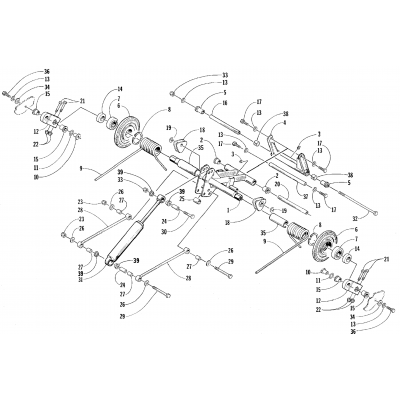 REAR SUSPENSION REAR ARM ASSEMBLY