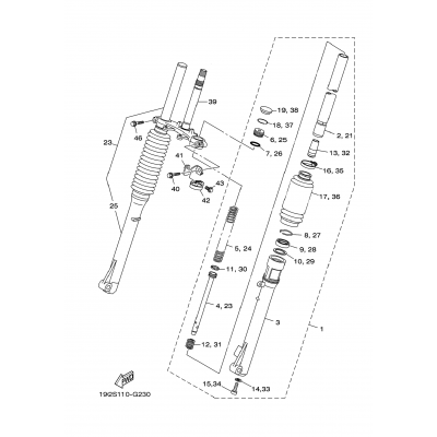 Front Fork Ex 1B2s