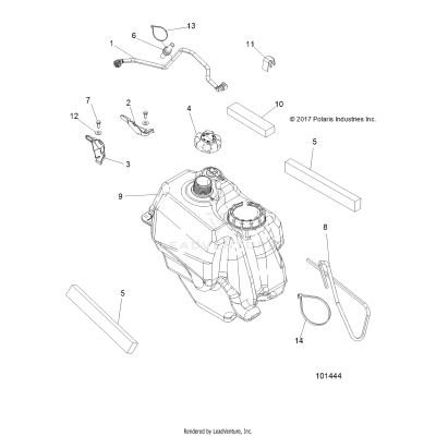 BODY, FUEL TANK ASM. - A19S6E57B1 [101444]