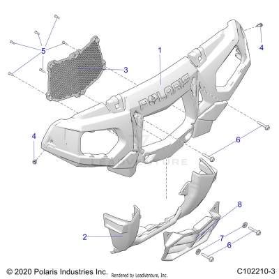 BODY, FRONT BUMPER - A25SXN85A4 (C102210-3)