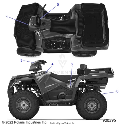 BODY, DECALS, GRAPHICS - A23SWE57F1/S57C1/C2/E1/E2 (900596)