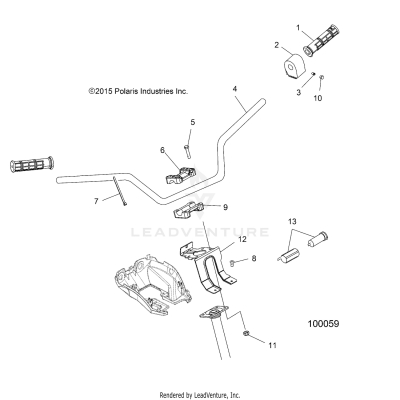 STEERING, HANDLEBAR and CONTROLS - A17SDA57A1/L2/E57A2 [100059]