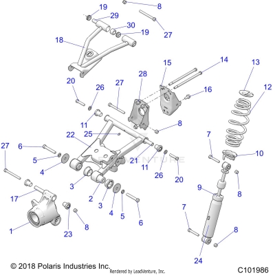 SUSPENSION, MID - A20S6E57F1/FL [C101986]