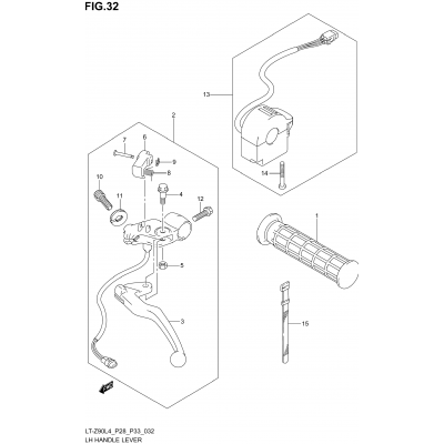 LH HANDLE LEVER