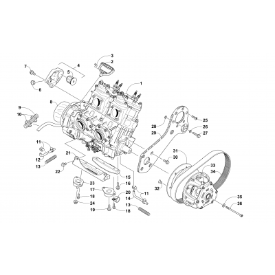 ENGINE AND RELATED PARTS