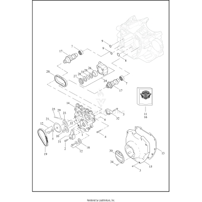 CAMSHAFTS AND CAMSHAFT COVER - TWIN CAM 110™