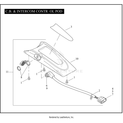 C.B. & INTERCOM CONTROL POD