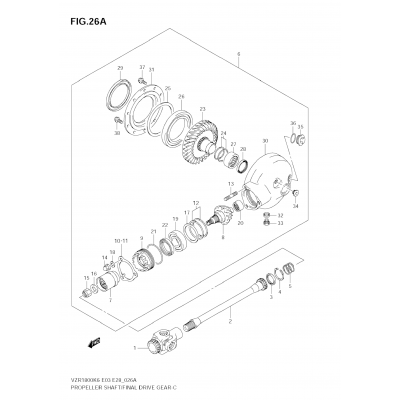 PROPELLER SHAFT/FINAL DRIVE GEAR (MODEL K8/K9)