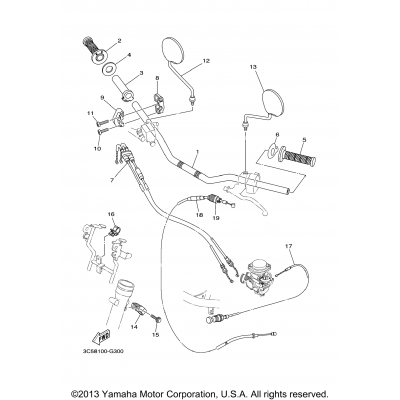 Steering Handle Cable