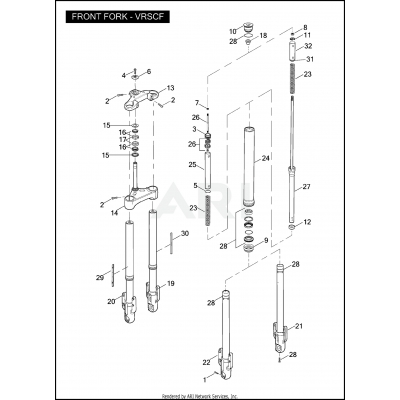 FRONT FORK - VRSCF