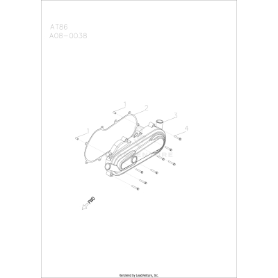 ENGINE, CLUTCH COVER - A25YKA11N1/N5 (A00014)