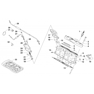 CYLINDER AND HEAD ASSEMBLY