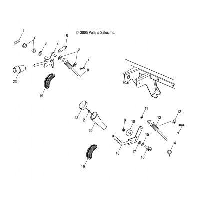 Gear Selector/Differential Lock