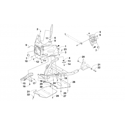 FRONT BUMPER AND FRAME ASSEMBLY