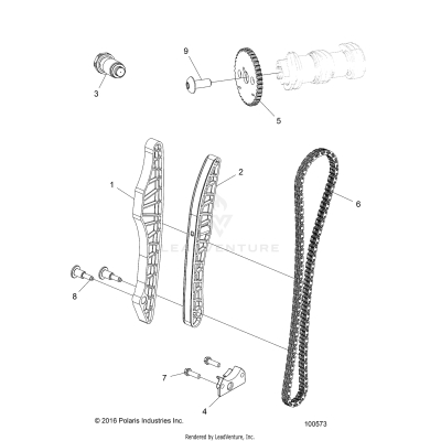 ENGINE, CAM CHAIN and SPROCKET - A20SEE50A1/A5/CA1/CA5 (100573)