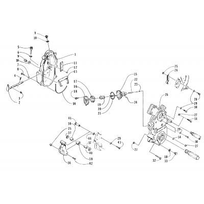 DROPCASE AND CHAIN TENSION ASSEMBLY