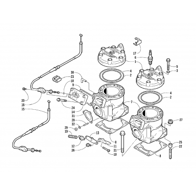 CYLINDER AND HEAD ASSEMBLY