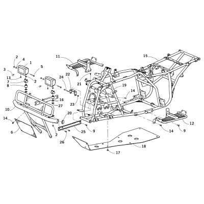 FRAME AND RELATED PARTS