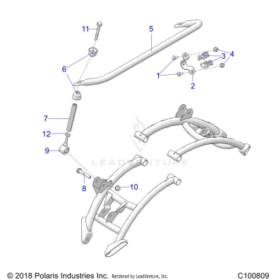 SUSPENSION, STABILIZER BAR - A19SXE95FR (C100809)
